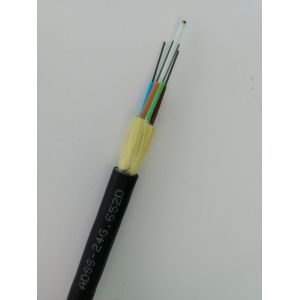 G652D AT PE Sheath 150m 200m Span Fiber Optic Cable ADSS-24
