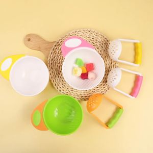 Practical Nontoxic Silicone Dinnerware Set , Odorless Food Masher Bowl