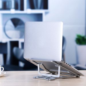 450g Adjustable Foldable Laptop Stand , 4mm Thickness Portable