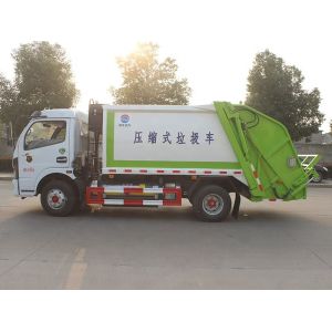 Dongfeng Dollicar D6 LNG 4x2 6cbm Compactor Garbage Truck