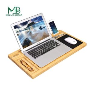 Quality Portable Phone Holder Bamboo Laptop Tray Desk Multifunctional for sale