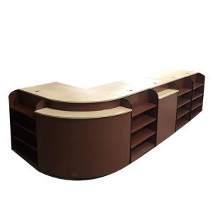 Heavy Duty Grocery Cashier Counter Eco Friendly Checkout Counter