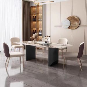 High End Luxury Modern Dinning Table Marble Top Dining Table Sets For Dining
