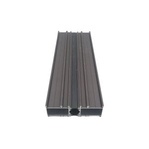 Multifunctional Aluminum Window Frame Extrusion Profiles Grey
