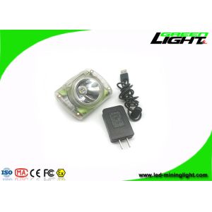 6800mA Waterproof Rechargeable LED Mining Headlamp 232lum 13000Lux Smart OLED