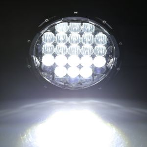 5D New 2pcs 7-inch 105W White LED Round-shaped Headlight for Jeep LED Daytime