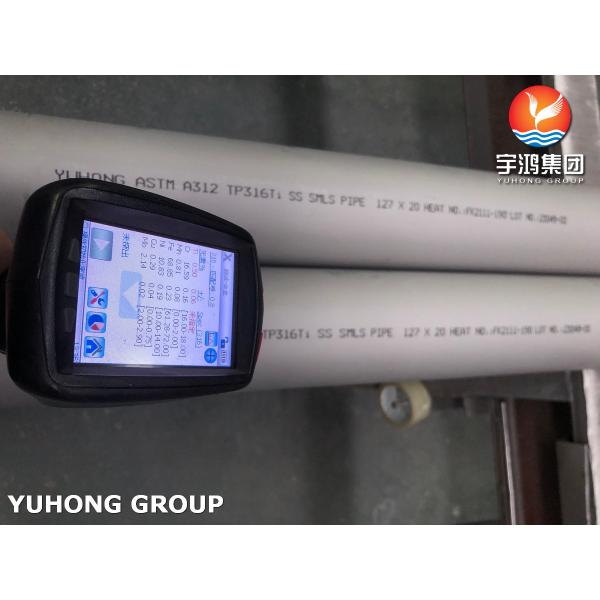 ASTM A312 TP316Ti / UNS S31635 Stainless Steel Seamless Pipe Industrial Pipe