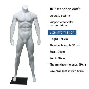 Wholesale Full Body Articulate White Muscle Male Mannequin