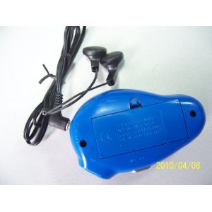 Mango Shape Time LCD Display Radio 25mm AAA Batteries Power FM Clock