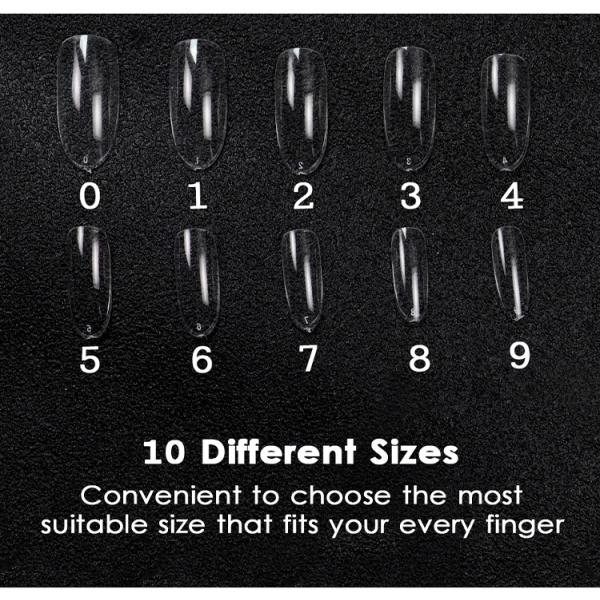 Upgrade Your Nail Game with Round Press on Nails Oem Private Label False Fake Nails Designed Press on Nails 500 Pcs/pack