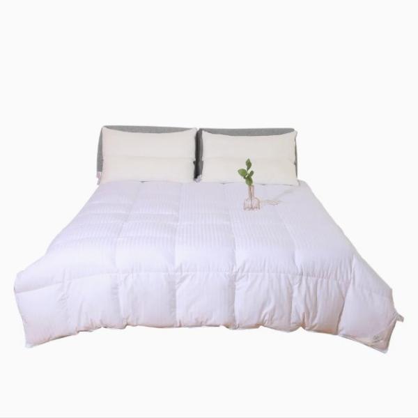 Buy 100% Cotton 233t Hotel Quilted Down Comforter Satin Stripe at wholesale prices