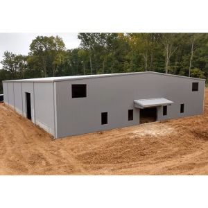 Light Industrial Office Building Custom Wide Span Steel Structure Prefabricated