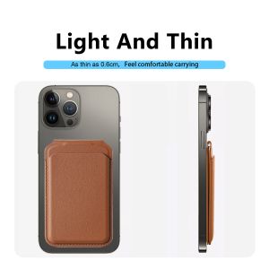 Detachable Magsafe Wallet PU Leather Magsafe Card Holders For IPhone
