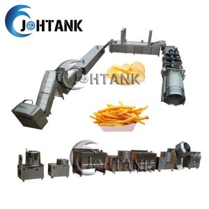 Banana Plantain Small Scale Potato Chips Making Machine 2000kg/h