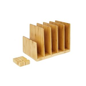 hot selling bamboo book holder brochure holder using office home with factory