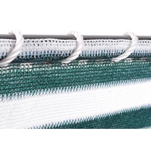 Colorful Stripped Balcony Safety Net With Metal Grommets / Reinforced Seams And