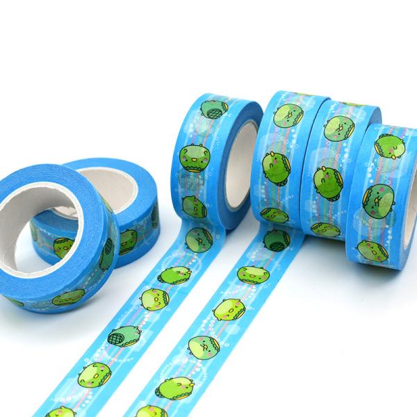 Width 10mm Single Sided Acrylic Adhesive Washi Tape With No Residue
