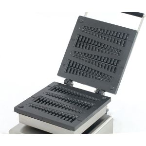 Electric Sandwich Plates Waffle Maker with Interchangeable Wheat Shaped Pine