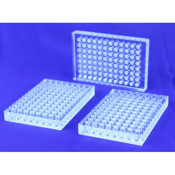 Buy Ultraviolet Transparent Quartz 96 Well Plate For Microplate Reader at wholesale prices
