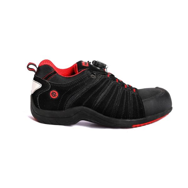 Shengjie Comfortable EVA Protective Boots Low Cut Slip Resistant Outsole Red Breathable Mircofiber Leather Safety Shoes