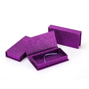 Custom Logo Pink Glitter False Eyelash Retail Stand Box with Cardboard Structure