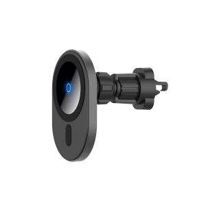 Oval Silicone 9V1.1A 15W Magnetic Wireless Car Charger FOD