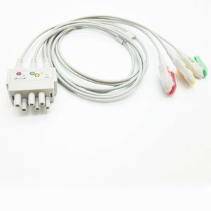 Quality Class I 3 Lead TPU 3ft Nihon Kohden ECG Cables for sale