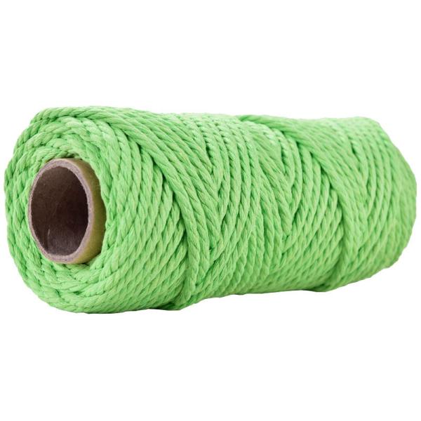 50m Dusty Pink Macrame Cord 5mm ISO9001 Pink Cotton Rope 3 Strands