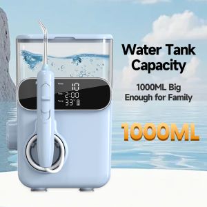 Family Water Flosser Big Capacity 1000ml IPX5 Oral Irrigator Rechargeable Tooth