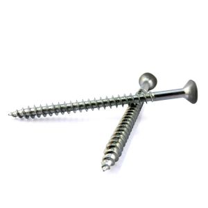 White Zinc Plated Coated Head Blue Finish Countersunk Wood Lag Screws Confirmate