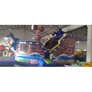 Commercial Grade Inflatable Dry Slide for Pirate Ship Theme