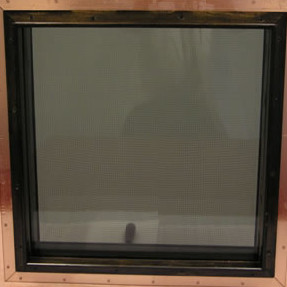 900 X 1200MM Radiation Proof RF Shielded Windows Copper Metal