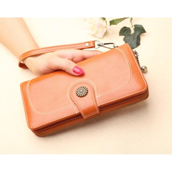 Low MOQ Mix Models Women's Long Zipper Wallet Newest Anti-Theft Selection