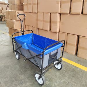 Collapsible Steel Garden Folding Beach Wagon Kids Wagon Cart For Camping