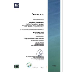SHANGRAO RUICHEN SEALING CO.,LTD Certifications