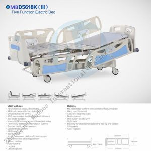 China Five Function ICU Electric Homecare Flat Bed on sale