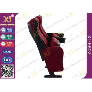 ISO Certification Padding Armrest Theatre Seating Chairs Flame Retardant Fabric