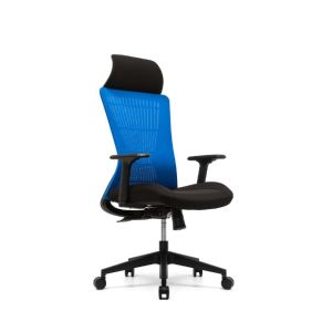 DIOUS Blue Mesh Arm Chair Nylon Conjoined 3 Positions Locking