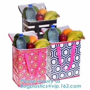 Chinese factory hot sale non-woven film can be carried insulation bag,Oxford