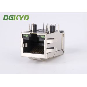 Transformer RJ45 Ethernet Connector 100Mb G/G LED For Network Switch