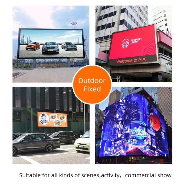 High brightness P6 nationstar SMD3535 outdoor waterproof advertising high quality fixed rental led display