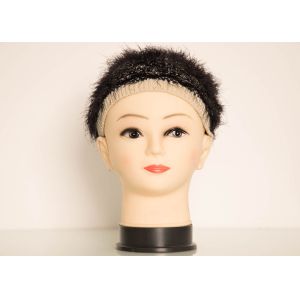 Soft Rubber Standing Bald Mannequin Head With Shoulders Eyelash