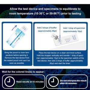 40 Tests/Kit Dengue Ns1 Ag Rapid Test Kit Ag IgM IgG Test Cassette