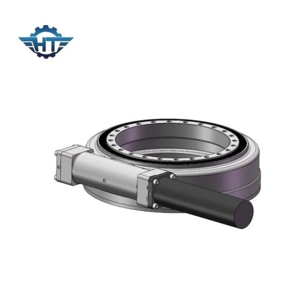 SE7 IP66 Horizontal Mounted Slew Drive Gearbox With Electric Motor For Solar