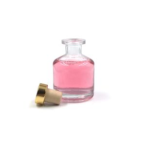 Recycled Clear Glass Diffuser Bottles / Embossed Aromatherapy Glass Bottles