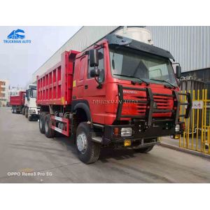 371HP 6x4 Sino Dump Truck With Military Bumper South Sudan