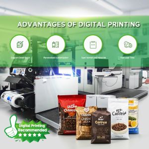 Customized Square Bottom Recycled Materials Stand-Up Pouches with Valve