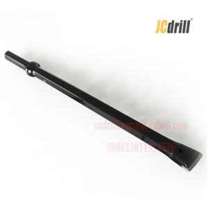 Tungsten Carbide Integral Rock Drill Rods Steel Shank H22x108mm With Chisel Bit
