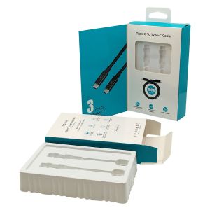 Cell Phone Charger Packaging Boxes , Biodegradable Power Bank Packaging Box