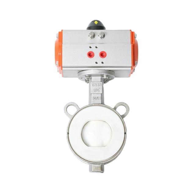 PTFE Actuator Stainless Steel 304 Soft Sealed Butterfly Valve for Customized